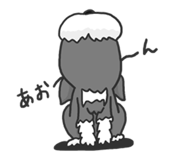 Standing Ears Schnauzer sticker #4078697