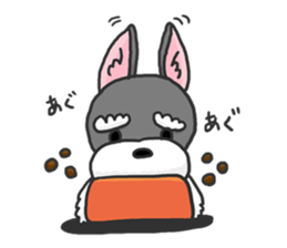 Standing Ears Schnauzer sticker #4078709