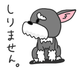 Standing Ears Schnauzer sticker #4078718