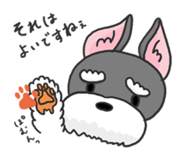 Standing Ears Schnauzer sticker #4078728