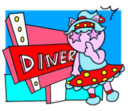 Tari and Nyanna 1950s.3 sticker #4078906