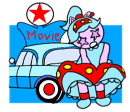 Tari and Nyanna 1950s.3 sticker #4078907