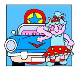 Tari and Nyanna 1950s.3 sticker #4078916