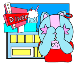 Tari and Nyanna 1950s.3 sticker #4078922