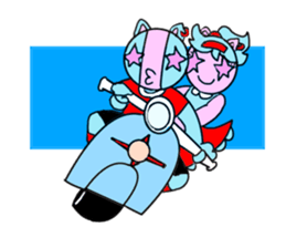 Tari and Nyanna 1950s.3 sticker #4078934