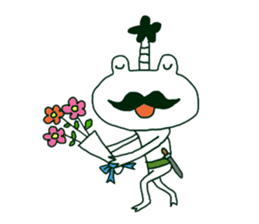 Frog Samurai sticker #4079873