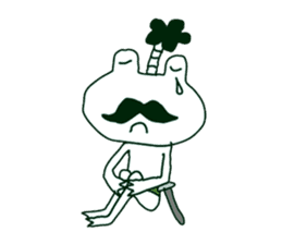 Frog Samurai sticker #4079877