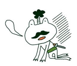 Frog Samurai sticker #4079887