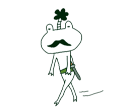 Frog Samurai sticker #4079894