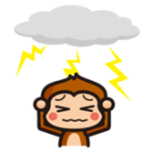 simple monkey part2 sticker #4080344