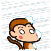 simple monkey part2 sticker #4080347