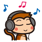 simple monkey part2 sticker #4080360