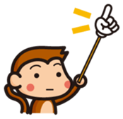 simple monkey part2 sticker #4080367