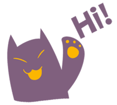 Purple Cat sticker #4080456