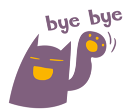 Purple Cat sticker #4080457