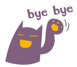 Purple Cat sticker #4080457