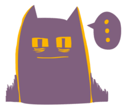 Purple Cat sticker #4080462