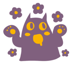 Purple Cat sticker #4080463