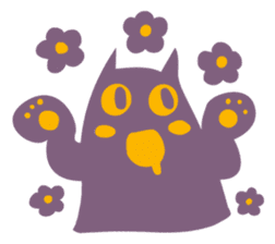 Purple Cat sticker #4080463