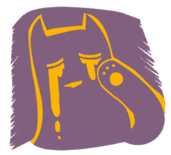 Purple Cat sticker #4080464