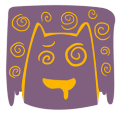 Purple Cat sticker #4080466