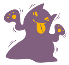 Purple Cat sticker #4080467