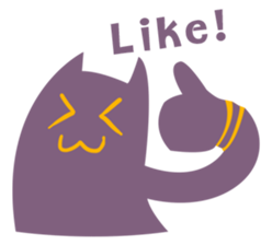 Purple Cat sticker #4080468