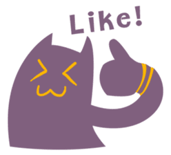 Purple Cat sticker #4080468