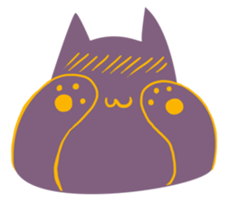 Purple Cat sticker #4080469
