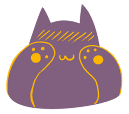 Purple Cat sticker #4080469