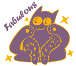 Purple Cat sticker #4080471