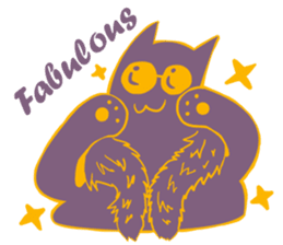 Purple Cat sticker #4080471