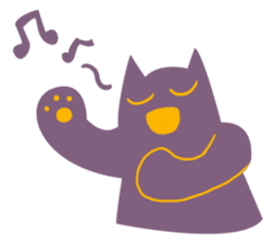 Purple Cat sticker #4080472