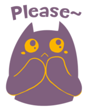 Purple Cat sticker #4080473
