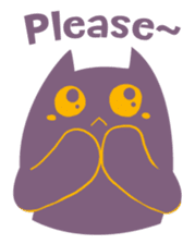 Purple Cat sticker #4080473
