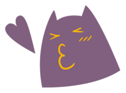 Purple Cat sticker #4080474