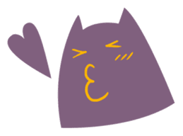 Purple Cat sticker #4080474