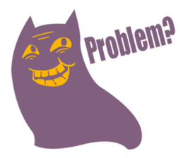 Purple Cat sticker #4080475