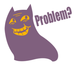 Purple Cat sticker #4080475