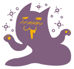 Purple Cat sticker #4080477