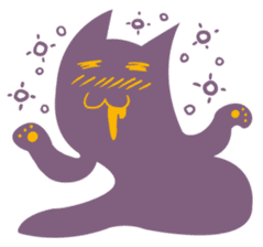 Purple Cat sticker #4080477