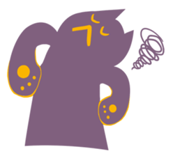 Purple Cat sticker #4080478