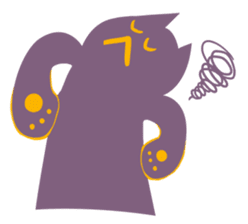 Purple Cat sticker #4080478