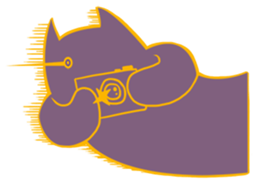 Purple Cat sticker #4080482