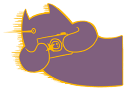 Purple Cat sticker #4080482