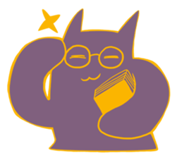 Purple Cat sticker #4080483