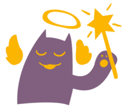 Purple Cat sticker #4080485