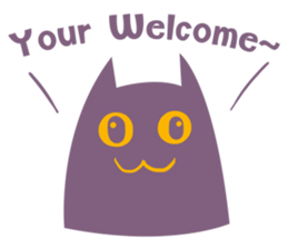 Purple Cat sticker #4080487