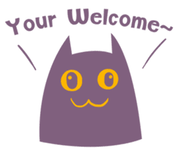 Purple Cat sticker #4080487