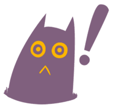 Purple Cat sticker #4080490